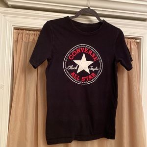 Converse All Star Black Tee Boys Size Large